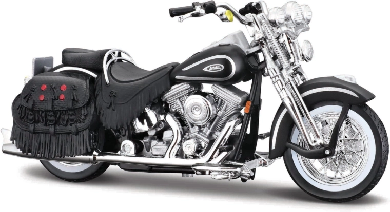Maisto Harley-Davidson 1999 FLSTS Heritage Softail Springer matzwart 1:18