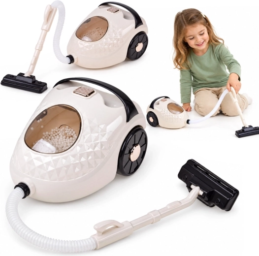 Kindervacuüm met geluid en bewegende balletjes