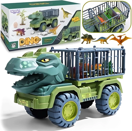 Woopie dinosaurus-transportwagen T-Rex met figuren