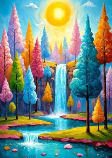 Enjoy puzzel Boscascade 1000 stukjes