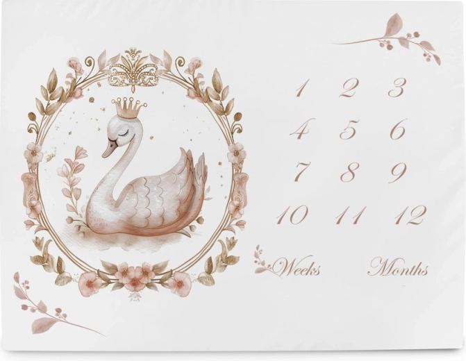 Ceba Baby mijlpaal-fotomat Basic glamour style 92 × 72 cm