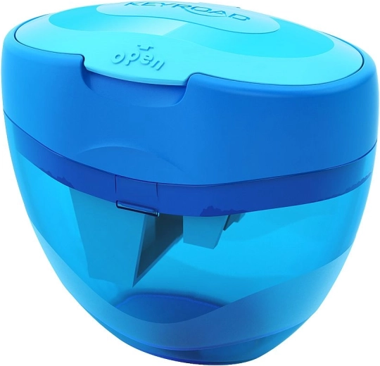 Puntenslijper Keyroad Tri Plus, kunststof, blauw