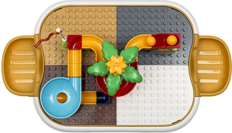 Knikkerbaan op stud-blad