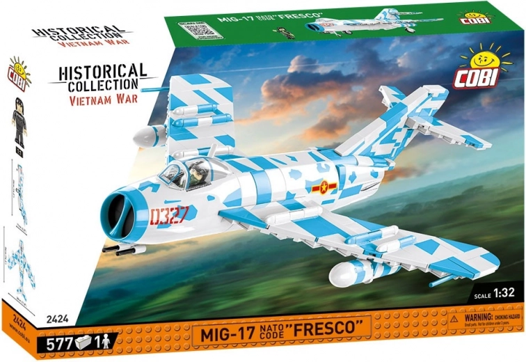 Bouwset straaljager MIG-17 Fresco – historische collectie Vietnamoorlog 1:32 (577 onderdelen)