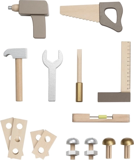 Gereedschap en accessoires voor het spel van een echte klusser