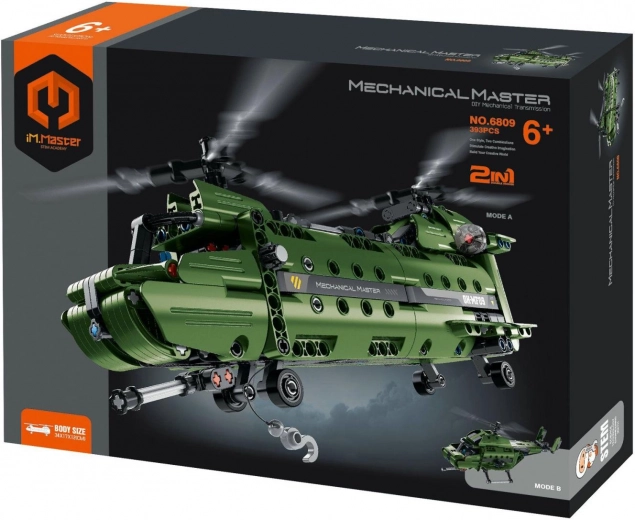 im.master 2-in-1 mechanische helikopter – bouwset 393 onderdelen
