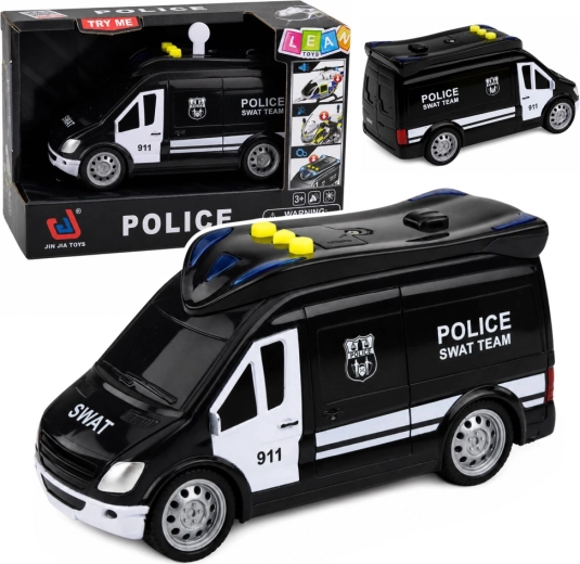 Politie SWAT-busje met licht en geluid 1:32 - 1 stuk