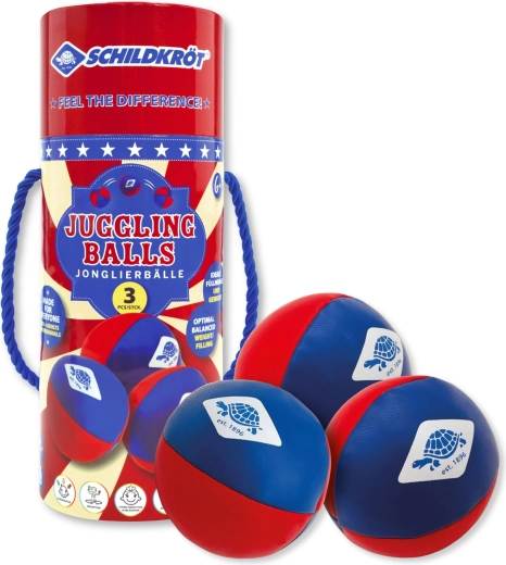 Schildkröt jongleerballen voor beginners, set van 3 stuks
