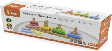 Houten geometrische sorteerlabyrint Viga