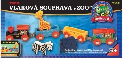 MAXIM treinset met dieren uit de dierentuin