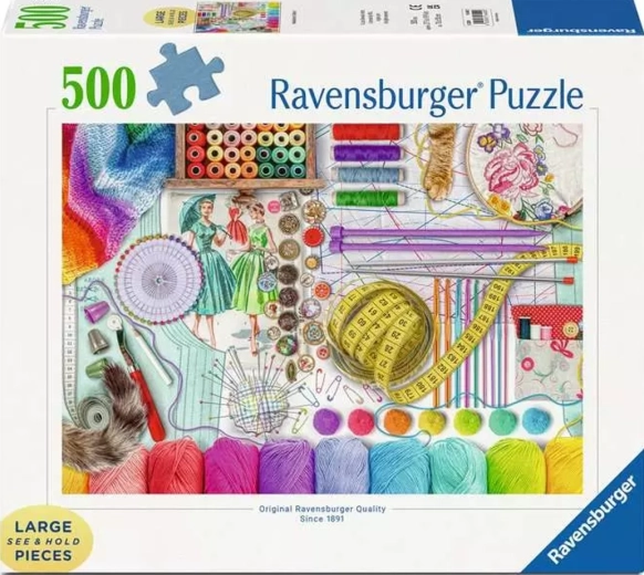 Ravensburger puzzel Naaihoek XXL 500 stukjes