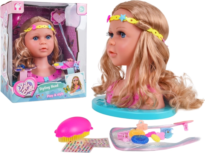 Stylinghoofd voor het kammen met accessoires