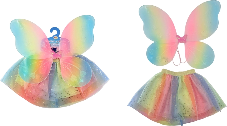 PLEJO regenboogrokje en vleugels