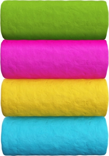 Vier kleuren boetseerklei