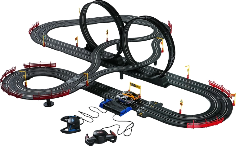 Dubbele loopings en technische baan