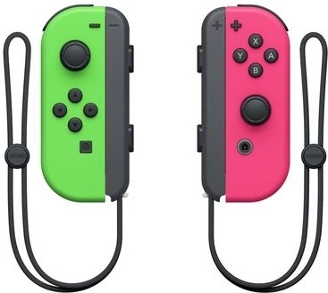 joy-con paar neon green/neon pink voor nintendo switch