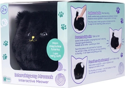 Interactieve zwarte kat Huggy Luv