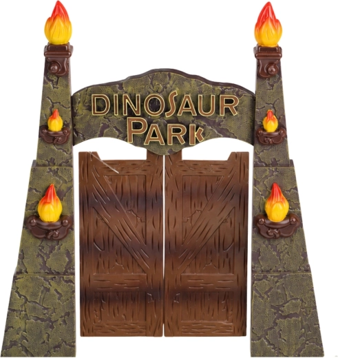 Iconische toegangspoort van Dinosaur Park