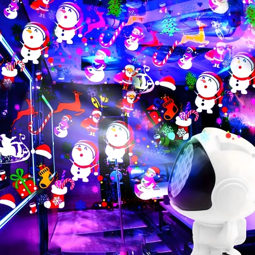 Kerstprojectie met 16 motieven