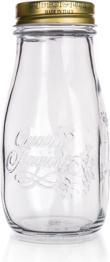 Glazen fles met deksel 400 ml Quattro Stagioni