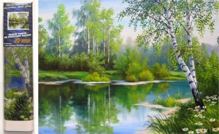 Diamond painting Lentelandschap 30x40 cm