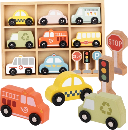 Houten speelgoed en verkeersborden Tooky Toy