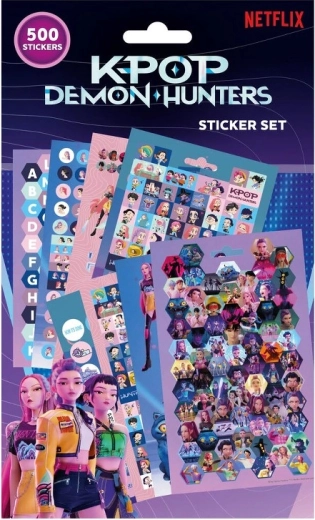 Set van 500 stickers K‑POP Demon Hunters