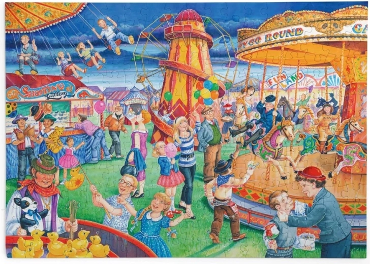 House of Puzzles Puzzel Op de kermis, 250 grote stukjes