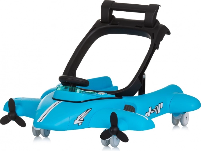 Loopwagen en duwvliegtuig