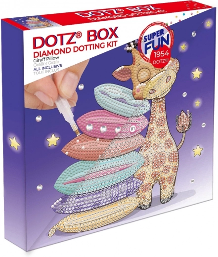 Mozaïek met diamanten - kussen met giraf