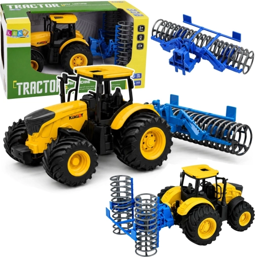 Kinderboerentrekker met cultivatierol 1:24 met licht en geluid