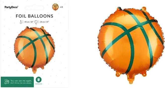 Folieballon Basketbal