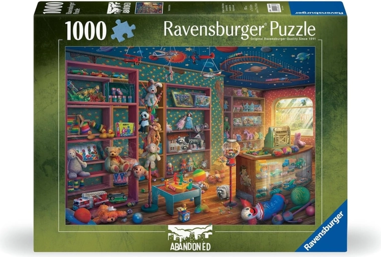 Ravensburger puzzel Abandoned: Verlaten speelgoedwinkel (1000 stukjes)