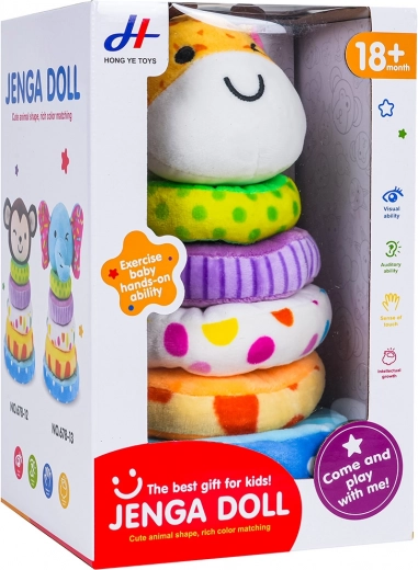 zachte stapelpiramide giraf voor de allerkleinsten