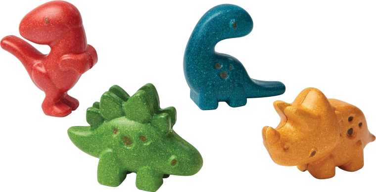 Set houten dinosaurussen Plan Toys