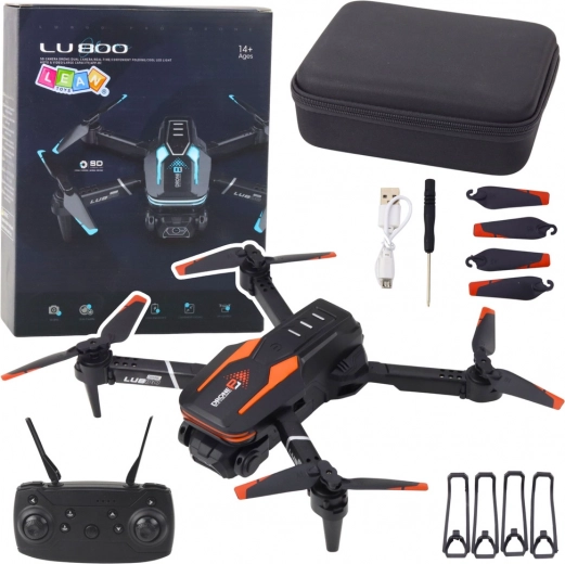 Drone met camera LU800 met LED-verlichting - oranje