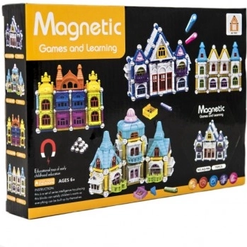 Magnetische bouwset huisje 75 stuks