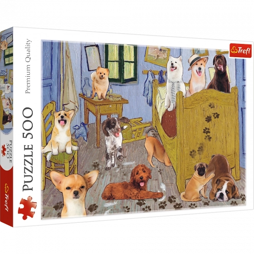 Puzzel 500 stukjes – Van Goghs kamer: Hondenrevolutie Trefl
