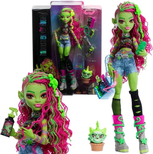 Monster High-pop Venus McFlytrap met katje Chewlian