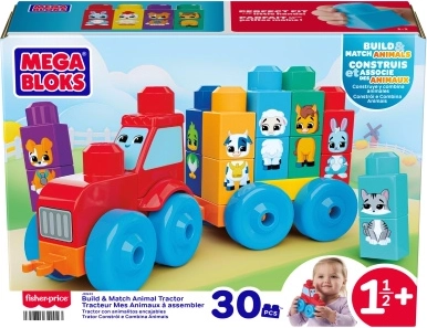 Mega Bloks tractor met diertjes