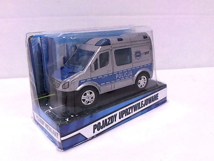 Mini politiebusje 8 cm