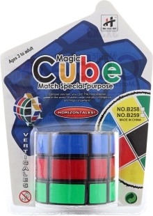 Cilindervormige plastic puzzel voor kinderen 3+