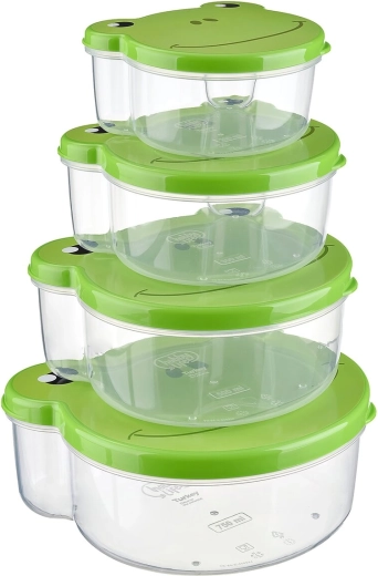 Snackboxen Zoo kikker 4 stuks