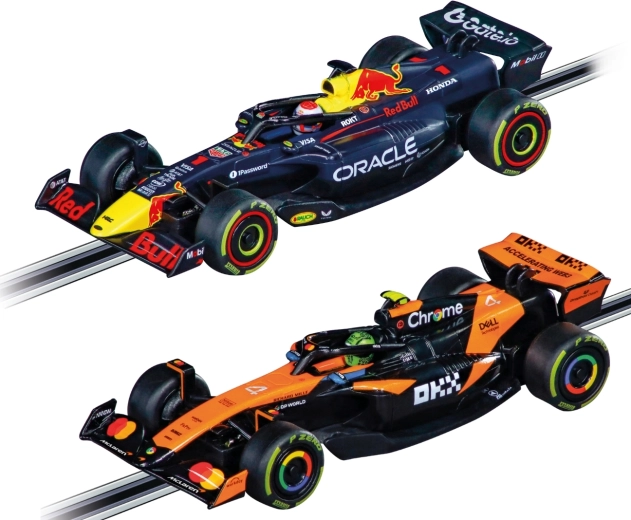 Twee F1-auto’s voor een race met z’n tweeën