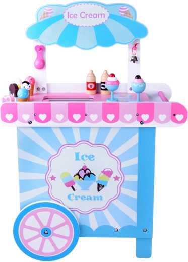 Verrijdbare kraam met ruim werkblad