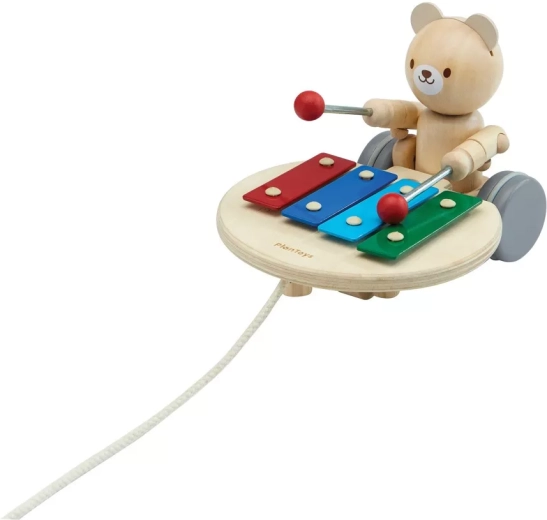 Trekbeer met xylofoon PlanToys