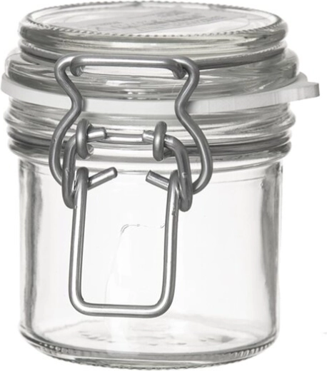 Glazen pot met klepsluiting Gothika 0,09 l