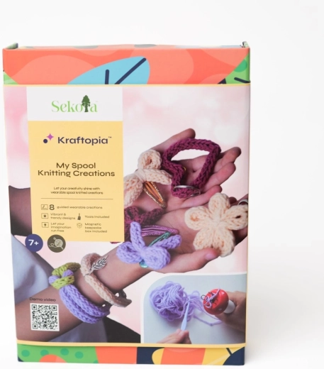 Knutselen met een houten breiklos