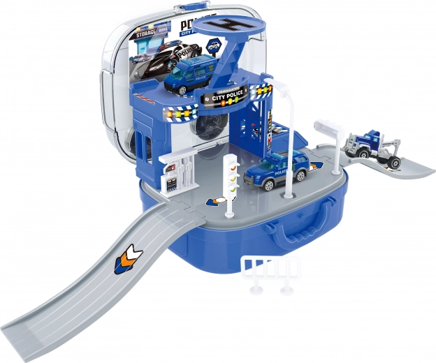 Politiestation in een koffer