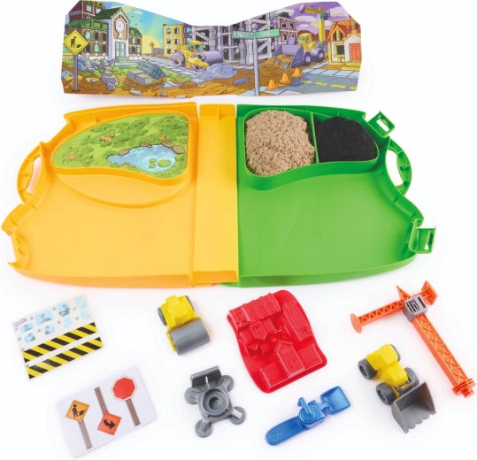 793 g kinetisch zand in twee kleuren
